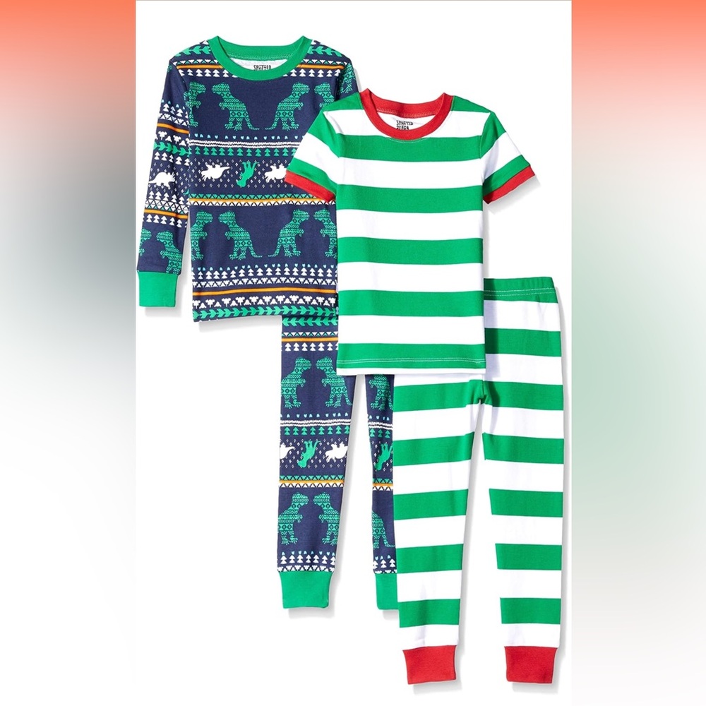 Brand New Set of 2 Snug Fit Kids Pajamas Size L / 10
